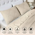 thumbnail image 3 of Superior Tanta Cotton Woven Coverlet, Queen, Beige, 3 of 11