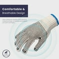 thumbnail image 4 of 12, 24, or 240-Pack Double-Sided Dotted Cotton Safety Gloves for Work with Grippy Machine-Knit Design, 4 of 7