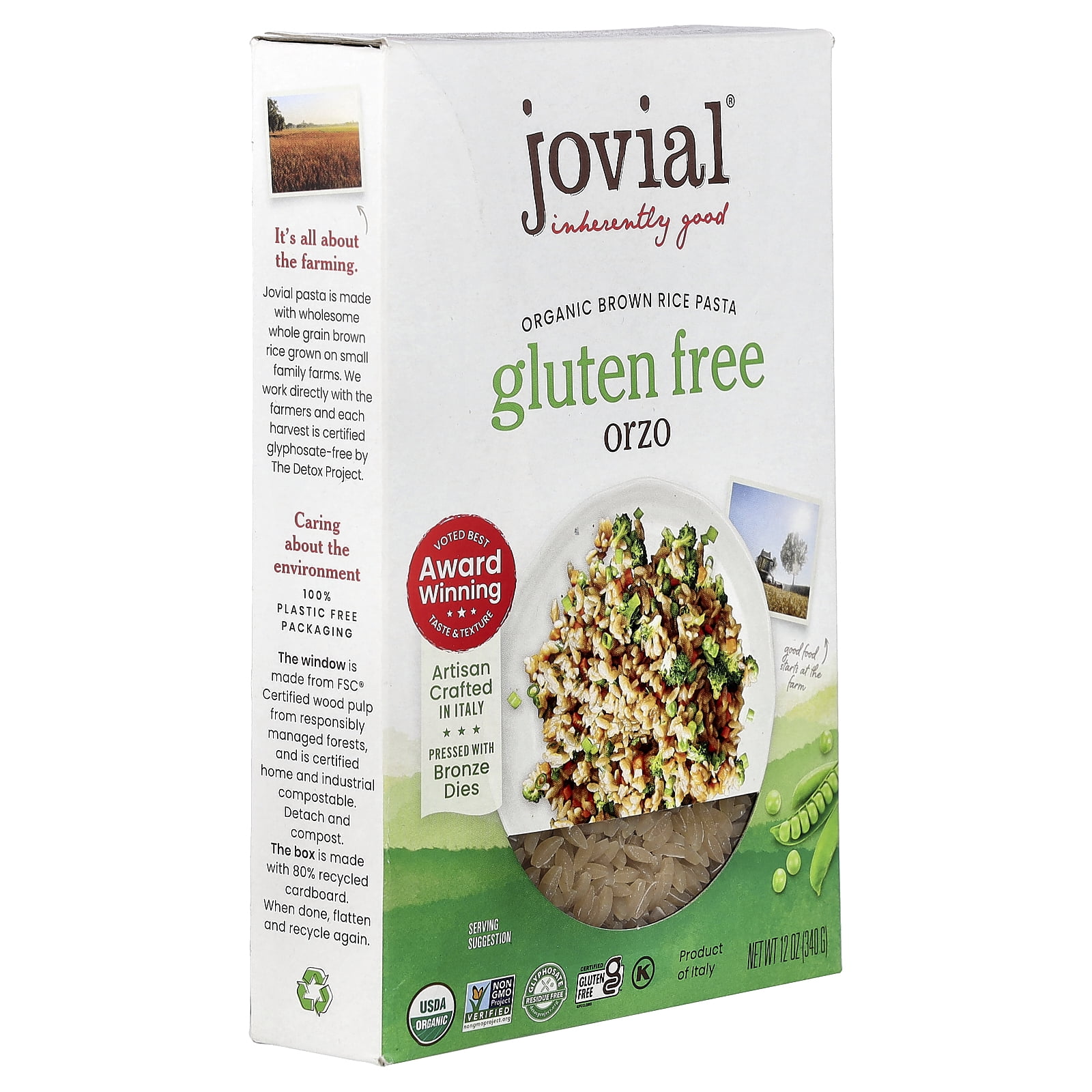 Jovial Gluten Free Orzo 12 oz