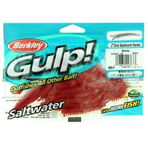 Berkley Gulp! Sandworm Fishing Soft Bait, bloody