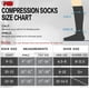 thumbnail image 5 of Calcetines de compresión de bambú que absorben la humedad, de 8 a 15 mmHg, para hombres y mujeres, hasta la rodilla, 6 pares, 10 a 13, color negro, 5 of 7