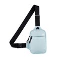thumbnail image 3 of Bolso pequeño de moda para el pecho para hombres y mujeres con correa Soporte para teléfono resistente al agua para hacer ejercicio Compras Azul claro Sunnimix Bolsos de pecho para hombre, 3 of 8