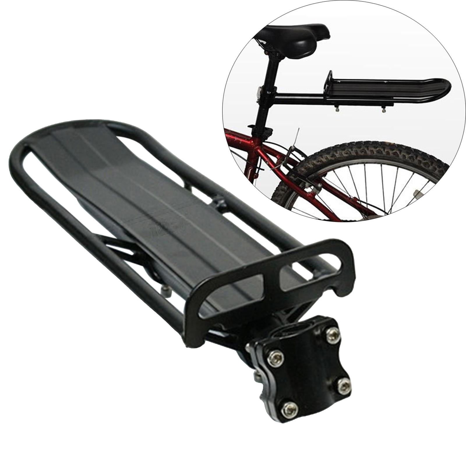 Porte-bagages Arrière Vélo En Alliage Aluminium - Support Réglable Pour Tige De Selle 22-32 Mm - Capacité 9 Kg - Installation Rapide Avec Clé L - Compatible VTT Et Vélos De Ville - 10