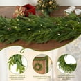 thumbnail image 6 of JOYOOSS Christmas Garland Norfolk Pine Faux Greenery Cedar Real Touch Indoor Outdoor Decorations 9 Ft, 6 of 8
