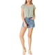 thumbnail image 2 of BLUSA FLORAL PARA MUJER INSPIRADA EN SAN VALENTÍN, CASUAL DE VERANO, CUELLO CUADRADO, MANGA CORTA CON VOLANTES, TALLA 3XL, VERDE, 2 of 7