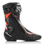 Alpinestars SMX Plus V2 Mens Motorcycle Boots Black/White/Fluo Red 40 EUR