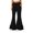 Black, variant on HAJWOH Womens High Waisted Bell Bottom Pants Mermaid Ruffle Flare Pants High Fashion Palazzo Pant Yoga Pants Leggings(Royal Blue,L)