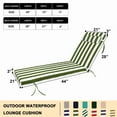 thumbnail image 7 of XXLYY Chaise Lounge Cushions Outdoor, Water-Resistant Patio Lounge Chair Cushion with Ties and Pillows, 3'' High-Density Foam Lounge Replacement Cushion for Lawn Pool, 7 of 7