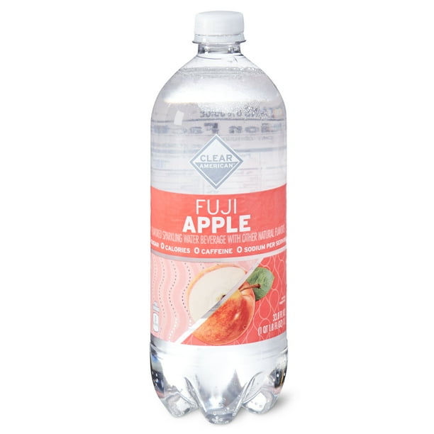 Clear American Fuji Apple Sparkling Water, 33.8 fl oz