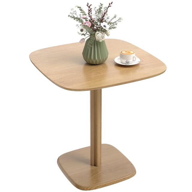 HOMCOM Table de Salle à Manger pour 4 Personnes - Table de Cuisine Moderne, Bois Naturel