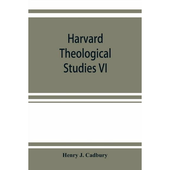 Harvard Theological Studies VI: The style and literary method of Luke, (Paperback)