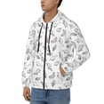 thumbnail image 3 of Naloa Sea Turtle Men’s Hoodies, Zip up Hoodie, Sweatshirts,Hoodies for Men Sizes S-3XL-Small, 3 of 5