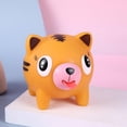 thumbnail image 2 of Squishy Stress Toy with Squeaky Tongue-Out Design, 1 Piece, Orange Cat Squeeze for Kids and Adults, Sensory Squeeze Toy, 2 of 4