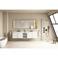thumbnail image 2 of 96" Double Sinks Wall Hung Bathroom Vanity, White, Improves Organization And Storage Capacity, 4 Drawers 2 Open Shelves Facilitates Cleaning Storage,, 2 of 7