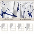 thumbnail image 5 of Navy Blue Branches Birds Swag Valances for Windows, Kitchen Window Curtains Over Sink, Abstract Forest Silhouettes Window Treatment Curtains for Living Room/Bedroom Curtains 2 Panel Sets 36"x45", 5 of 8
