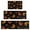 Black Halloween Pumpkin, variant on Black Halloween Spider Webs Kitchen Rugs Sets Of 3,Kitchen Runner Rugs Non Skid Washable,Decorative Kitchen Floor Mats for Kitchen,Sink,Laundry,17"x30"  17"x47"   17"x59"