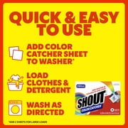 Shout Color Catcher, Laundry Dye-Trapping Sheets, 24 Sheets