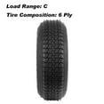 Weize ST205/75D14 Bias Trailer Tire with 14" White Wheel 5 on 41/2