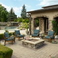thumbnail image 5 of ARDEN Foam Outdoor Deep Seat Cushion Set, 24 x 24, made with ProFoam, Rain-proof, Fade Resistant, Sapphire Aurora Blue Damask, 5 of 9