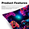 thumbnail image 2 of Game Controller Covers Throw Pillow Set - 2 Pack Throw Pillow Inserts Included - Unique Patterns - 16x16, 18x18, 20x20 Inches for Home Decor - Throw Pillow - Decorative Pillows, 2 of 6