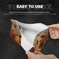 thumbnail image 3 of Zufioo Rose Cute Guinea Pig Print Long Leather Tissue Bag, PVC Waterproof Napkin Facial Tissue Organizer Dispenser for Living Room, Office, Desk, 3 of 7