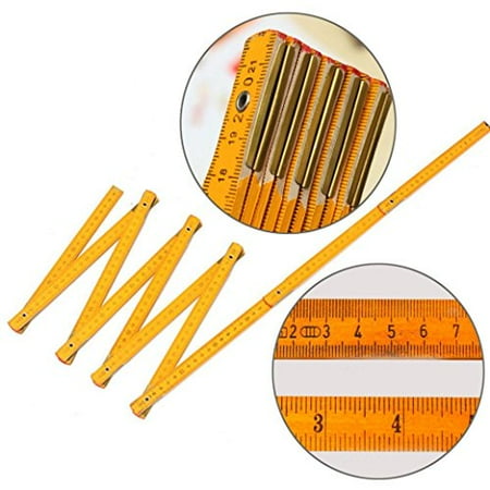 Folding Ruler - Sikye 200cm New Wooden Folding Ruler,Yard Stick Wood Carpenter Metric Measuring Tools Indoor Use