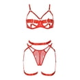 thumbnail image 4 of Gibobby Ropa interior mujer sexy Camisón de encaje para mujer, lencería sexy de encaje para novia(Rojo, M), 4 of 5
