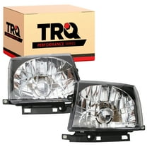 TRQ Performance Headlight Set LH & RH Sides Black for 97-00 Toyota Tacoma New HLA71036