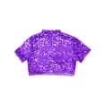 thumbnail image 4 of Yhong Haut Court à Paillettes pour Filles, Danse de Rue Jazz, Violet 14, 4 of 5