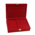 thumbnail image 2 of Esquirla Fashion Chinese Velvet Jewelry Box Case with Lid Jewelry Storage Show Box Type 2, 2 of 8