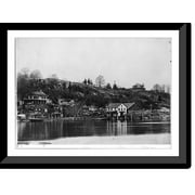 Historic Framed Print, Wharf - Deep River, Conn., 17-7/8" x 21-7/8"