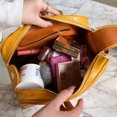 thumbnail image 4 of Bolsa de cosméticos PU caja de maquillaje multifuncional 2 piezas para viajes femeninos (amarillo) Tmvgtek Cuidado Belleza, 4 of 9