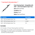 thumbnail image 2 of Front Steering Rack - Compatible with 2007 - 2010 Ford Explorer Sport Trac 2008 2009, 2 of 2