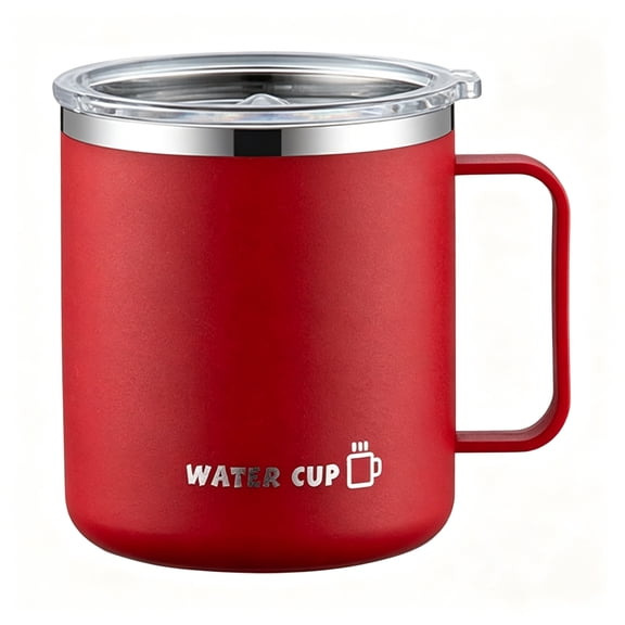 BPPEG Insulated Coffee Mug with Handle & Lid-14Oz Stainless Steel Travel Tumbler,Double Wall Vacuum-Travel Mugs Insulated for Hot and Cold