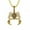 Golden, variant on ievspot 1 Pcs Men's Large Heavy Stainless Steel Pendant Necklace Silver Black Scorpion Necklace Gothic Pendant Necklace