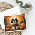 thumbnail image 2 of Shih Tzu Fall Greeting Cards and Envelopes Pack of 8 7 in x 5 in, 2 of 3