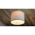 thumbnail image 4 of Moderne Flush Mount Conversion Kit 14"w White Fabric Drum Lampshade, 4 of 8