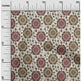 thumbnail image 2 of oneOone Cotton Poplin Light Beige Fabric Asian Kilim Dress Material Fabric Print Fabric By The Yard 42 Inch Wide, 2 of 5