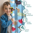 thumbnail image 3 of Blackout Kids Curtains,Colorful Funny Dachshund Childrens Insulated Curtains Set Of 2,Bedroom Essentials,Toddler Room Decor 42"x84"(106x213cm), 3 of 4