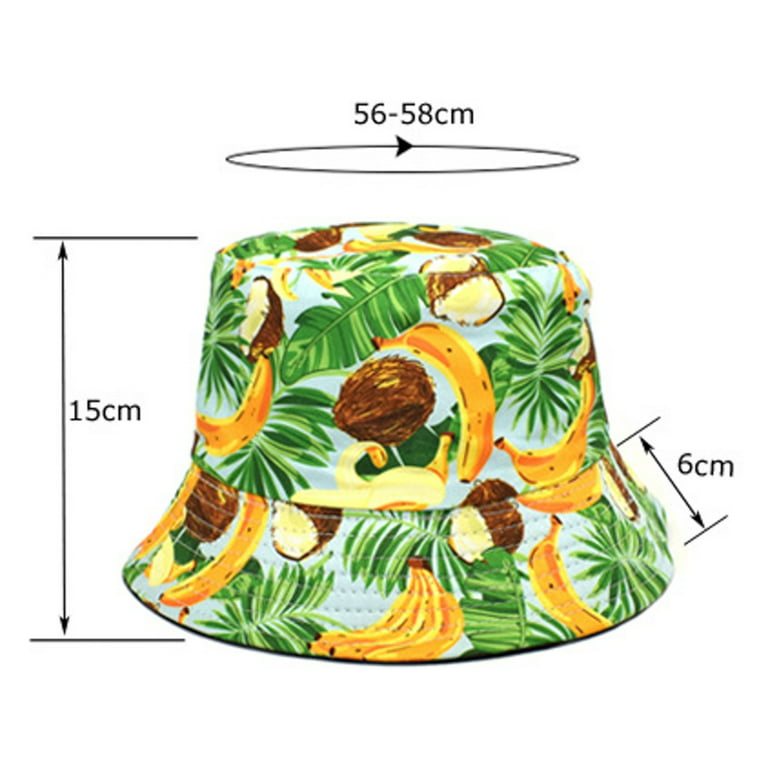 Hats for Men Women New Banana Print Fisherman's Hat Women's Spring/summer  Outdoor Sunblock Hat Men's Basin Hat Summer Hats for Women 