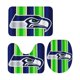 thumbnail image 4 of Juego de 3 alfombras de baño del equipo Seahawks, alfombra antideslizante para baño, 31,5 x 20 pulgadas, 4 of 7