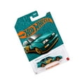 thumbnail image 2 of Hot Wheels '87 Ford Sierra Cosworth 1:64 Scale Die-Cast Toy Vehicle Turquoise- & Copper-Colored Deco, 2 of 6