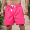 thumbnail image 2 of KPOPLK Mens Swim Trunks Quick Dry Board Shorts Breathable Hawaii Beach Shorts Swimwear Bathing Suits with Pockets(Hot Pink,S), 2 of 5
