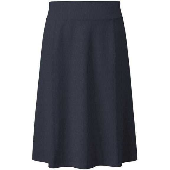 Baby'O Girl's Stretch Cotton Knit Panel Below the Knee A-Line Skirt