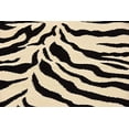 thumbnail image 3 of Unique Loom 3125072 Zebra Animal Print Runner Rug, 2 Feet 7 Inch x 10 Feet, Ivory/Black, 3 of 5