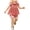 Red, variant on VUHXZWAF Summer Outfits Girls Fashion Lace Up Plaid Sleeveless Shirt and Ruffled Shorts Set Size 0-6 Months