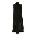 thumbnail image 3 of BAR III Womens Black Lace Zipper Accent Comfort Damas Open Toe Stiletto Zip-Up Shootie 9.5 M, 3 of 4