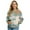 Brown and Blue-Dragonfly Mandala Flower, variant on Dachshund Floral Printed Jackets for Women Long Sleeve Sweatshirts Zip Up Outwear Cardigans Sweatshirt for Fall Winter, 3XL