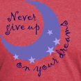 thumbnail image 3 of CafePress - NEVER GIVE UP ON DREAMS T Shirt - Mens Tri-blend T-Shirt, 3 of 4