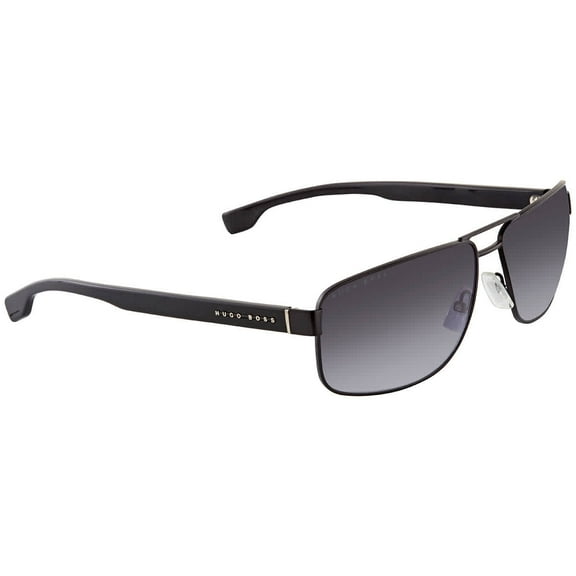 Hugo Boss 1035/S Metal Unisex Rectangle Sunglasses Matte Black 64mm Adult